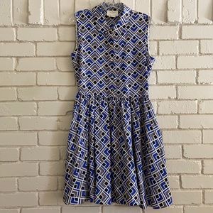 Kate Spade “Lora” Sleeveless Collared Shirtdress